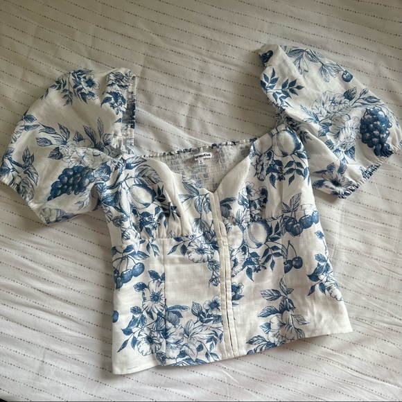 COPY - Reformation Rome Linen Top - Picture 2 of 8